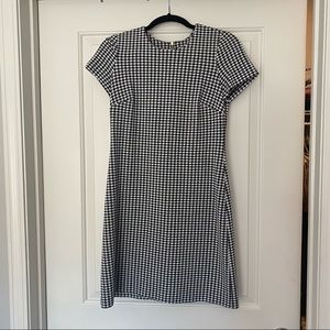 Calvin Klein Black & White Plaid Dress, worn once! Size 4, but fits sizes 4 - 8